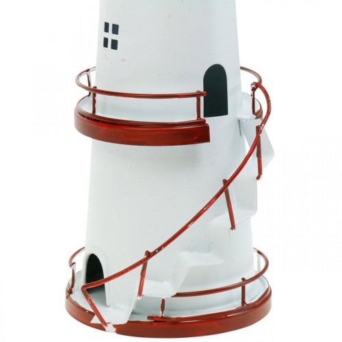 Floristik24 Lighthouse red maritime decoration metal summer decoration