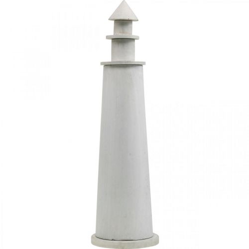 Product Lighthouse Shabby Chic Cream Summer Decoration Maritime Ø14.5cm H51cm
