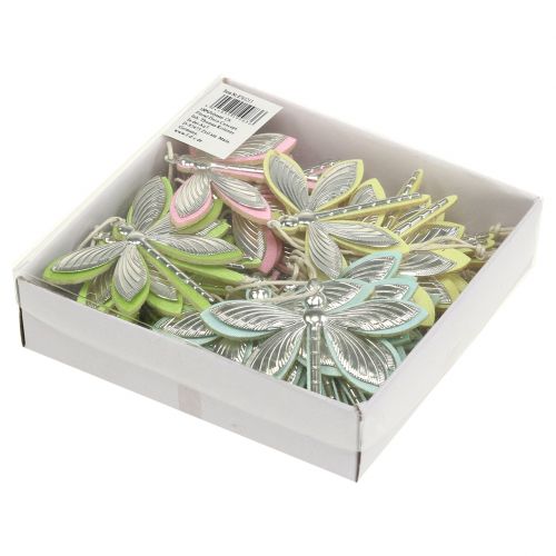 Floristik24 Dragonflies for hanging assorted colors 7cm x 5.5cm 28pcs