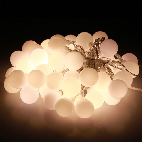 Product Fairy lights balls timer 60 LED warm white indoor outdoor 9m