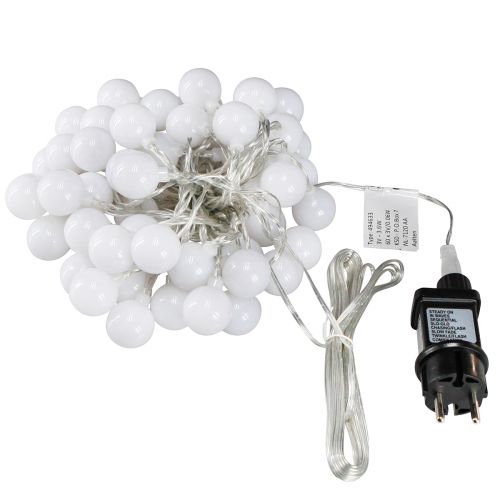 Product Fairy lights balls timer 60 LED warm white indoor outdoor 9m