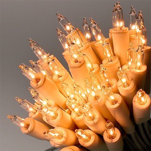 Light chain mini 35 5.25m for indoor use, white / clear