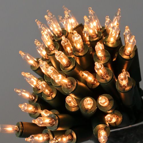 Floristik24 Light chain mini 50 7.5m for inside green / clear