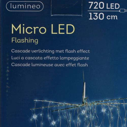 Product Light cascade Micro-LED cool white 720 H130cm