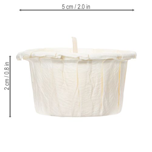 Product Tealight in paper sleeve for festive occasions and atmospheric moments Light One 4cm 50pcs