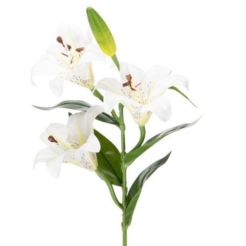 Floristik24 Artificial lily flower, realistic replica, durable decoration for living spaces, 66cm, 2 pieces