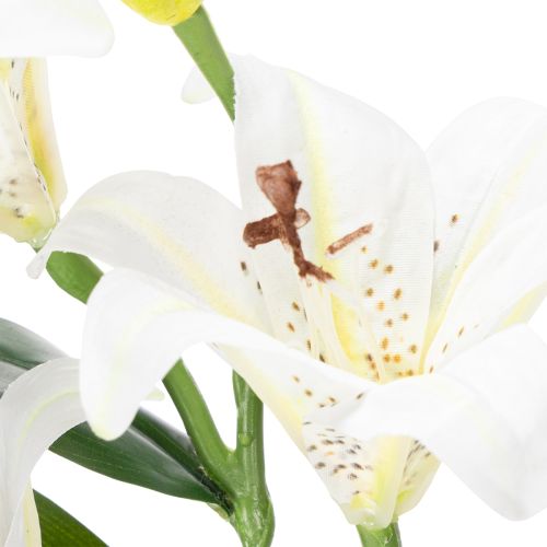 Product Artificial lily flower, realistic replica, durable decoration for living spaces, 66cm, 2 pieces