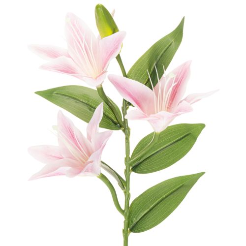 Artificial lily flower, stem flower, decoration, 68cm, 3 pieces buy online | Floristik24.ie