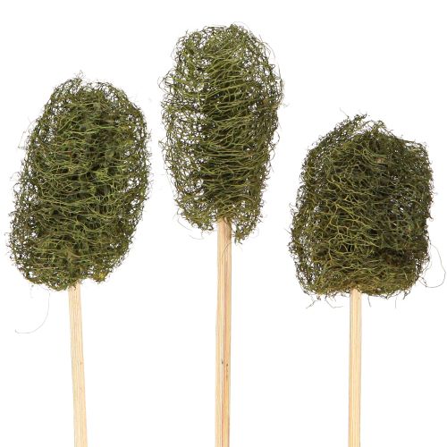 Product Luffa small on a stick sponge cucumber dark green 5-7cm 25 pcs