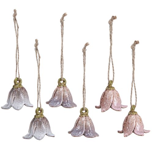 Product Lily of the Valley Ceramic Flower Decoration for Hanging Ø5cm 6 pcs
