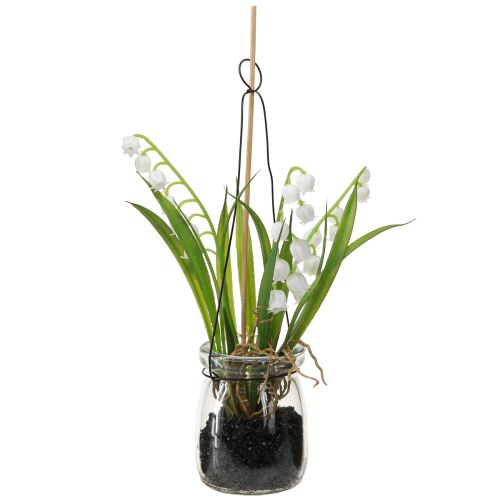 Product Lily of the Valley in a Glass Artificial Early Bloomers H22cm 3pcs