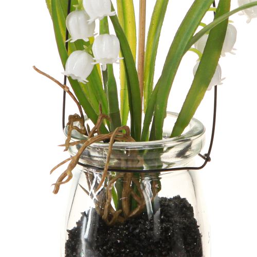 Product Lily of the Valley in a Glass Artificial Early Bloomers H22cm 3pcs
