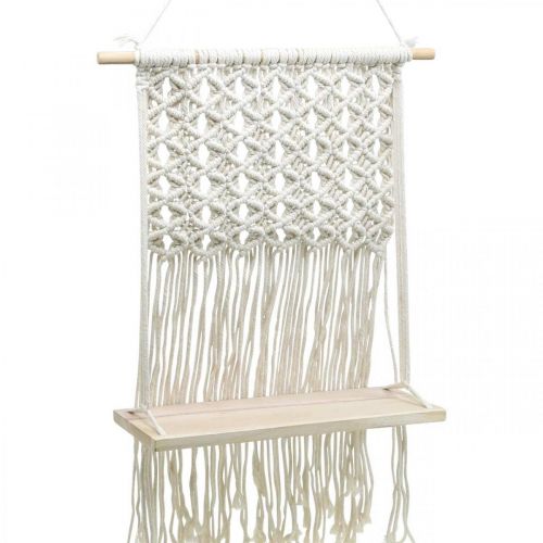 Product Macrame flower basket hanging basket flower swing board 40x15cm