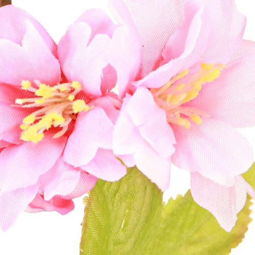 Product Artificial almond tree in pot with pink flowers H28cm