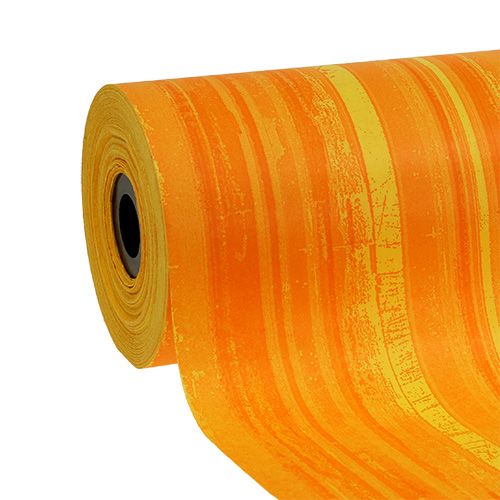 Floristik24 Cuff paper 25cm 100m yellow/orange