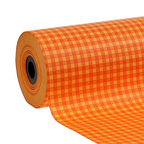 Product Cuff paper 25cm 100m orange check