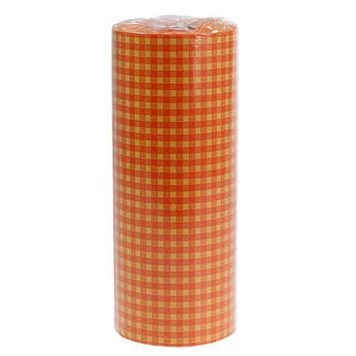 Product Cuff paper 25cm 100m orange check