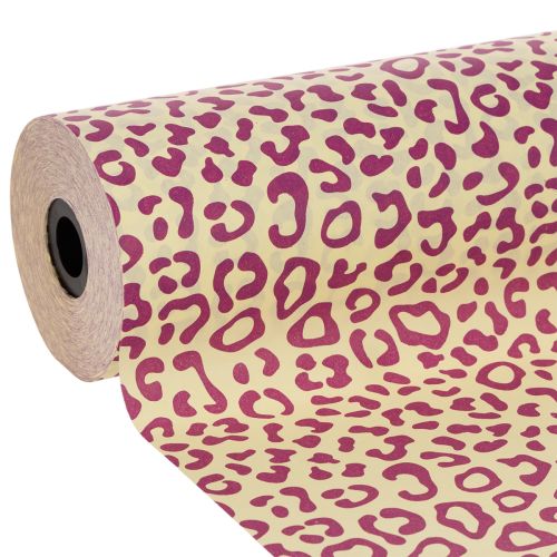Cuff paper, leopard print, purple, 25cm, 100m