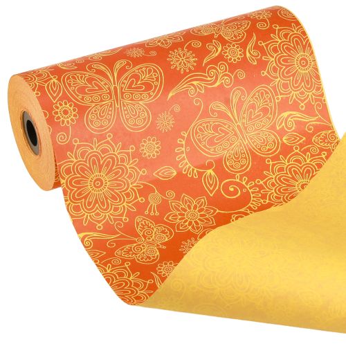 Cuff paper Orange Yellow Summertime 25cm 100m