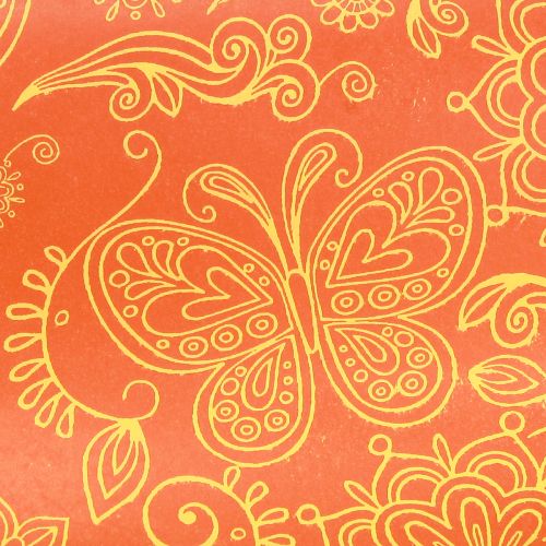 Product Cuff paper Orange Yellow Summertime 25cm 100m