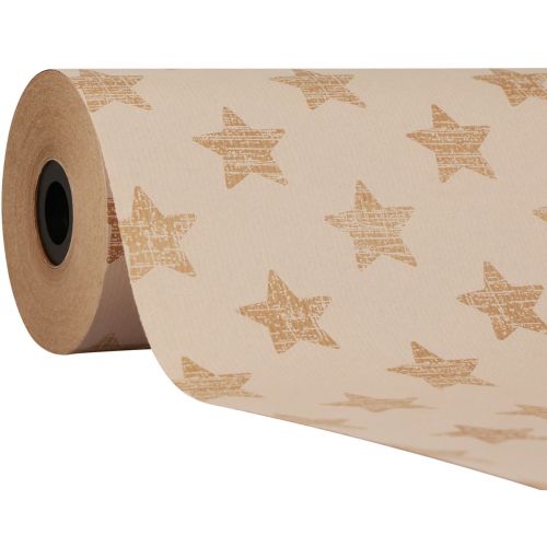 Cuff paper tissue paper white stars 25cm 100m