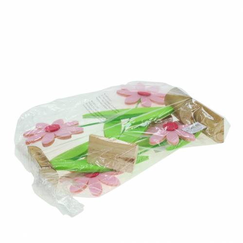 Floristik24 Felt flower pink 27cm 4pcs