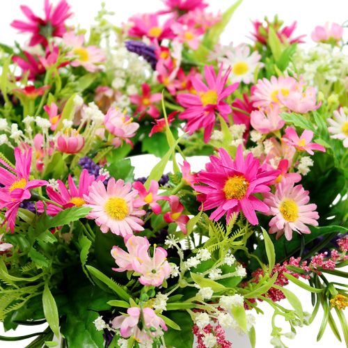 Floristik24 Marguerite wreath with lavender pink Ø28cm