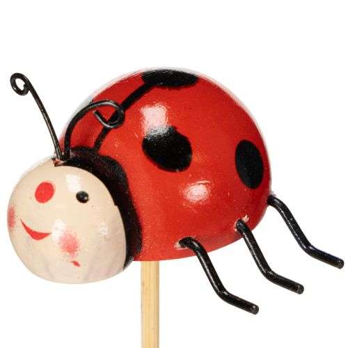 Product Ladybug garden stakes, decoration for spring and summer, flower decoration, 31cm, 4 pieces