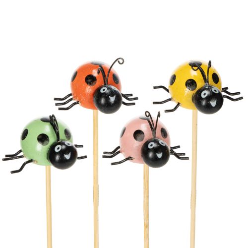 Floristik24 Ladybug decorative figures for flower pots and flower arrangements for spring decoration, 32cm, 16 pieces