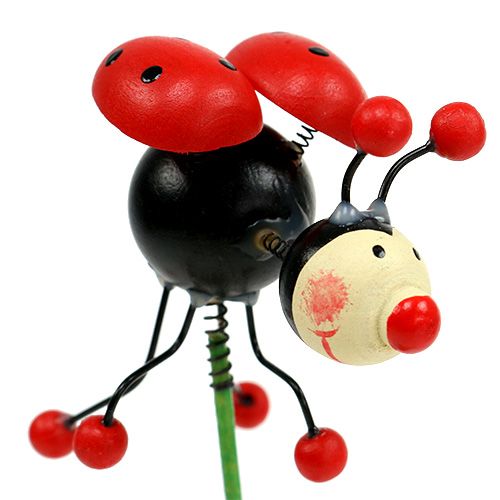 Floristik24 Ladybug on a stick 5cm 12pcs