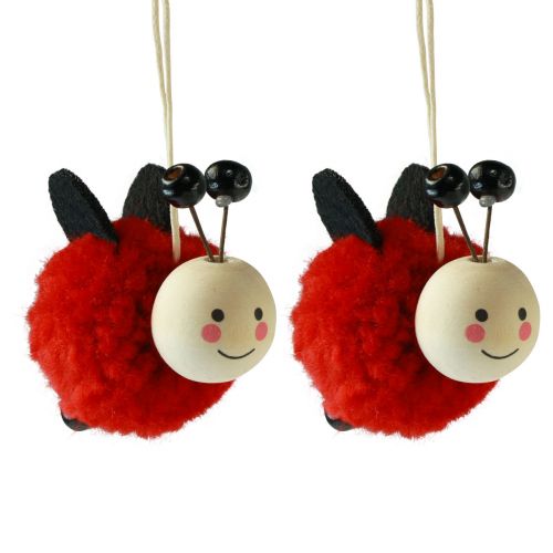 Ladybug Decoration Ladybug Pendant 5.5cm 9 pcs