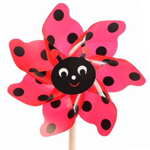Product Ladybug Pinwheel Garden Decoration Windmill Red Ø16.5cm