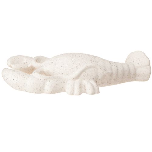 Product Maritime Decoration Figure Ceramic Lobster White 17.5×9×3cm