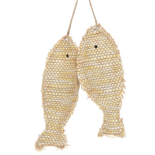 Nautical hanging decoration pendant, decorative fish for hanging, H32cm buy online | Floristik24.ie