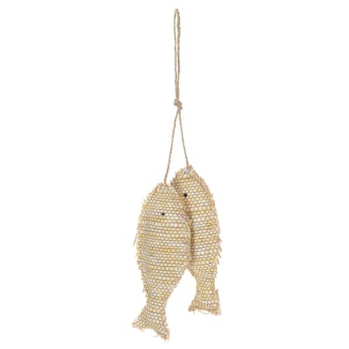 Nautical hanging decoration pendant, decorative fish for hanging, H32cm | Floristik24.ie