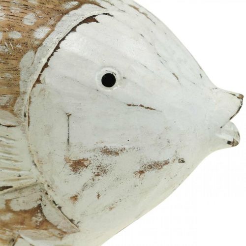 Maritime decoration fish wood wooden fish shabby chic 17×8cm