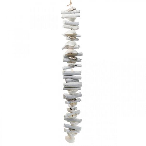 Maritime decoration garland driftwood garland shells H83cm