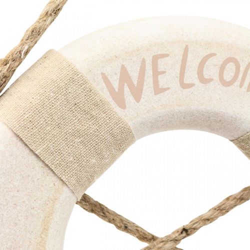Floristik24 Maritime Deco Lifebuoy Deco “Welcome on Board” Ø22cm
