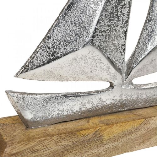 Floristik24 Maritime decoration, decorative sailboat metal, decorative ship H26cm