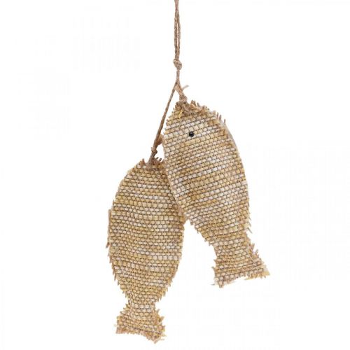 Maritime hanging decoration pendant deco fish for hanging H32cm