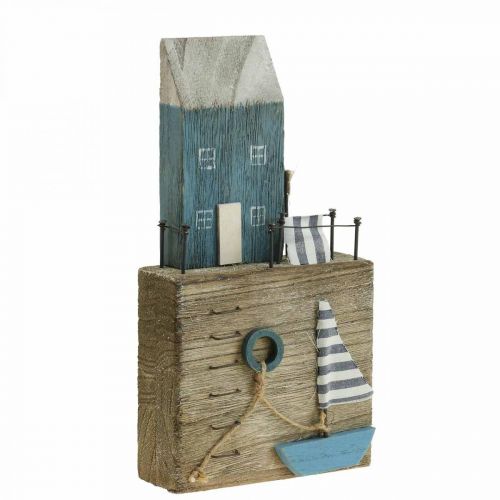 Maritime wooden decoration harbor promenade Shabby Chic H25.5cm
