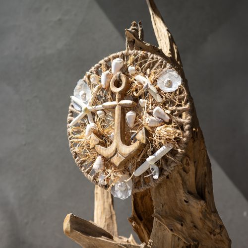 Floristik24 Decorative anchor wooden pendant natural 41,5×16,5cm