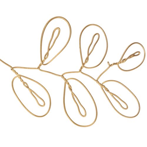 Product Metal flower decoration garland, wire for flower wreath, summer decoration, wall decoration, gold, 110cm