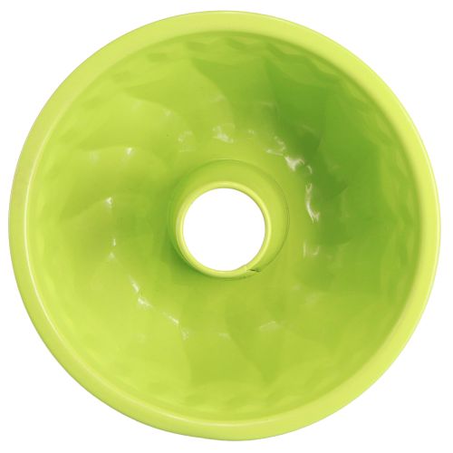 Product Metal decorative Bundt cake pan apple green Ø23cm H12cm