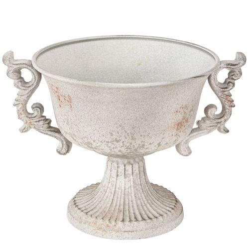 Floristik24 Metal decorative trophy with handles vintage grey rust H18.5cm