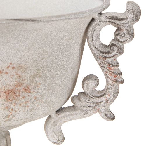 Floristik24 Metal decorative trophy with handles vintage grey rust H18.5cm