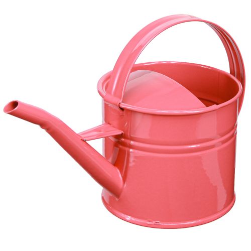 Floristik24 Metal decorative watering can, pink flower pot, 1.25l, indoor/outdoor, balcony