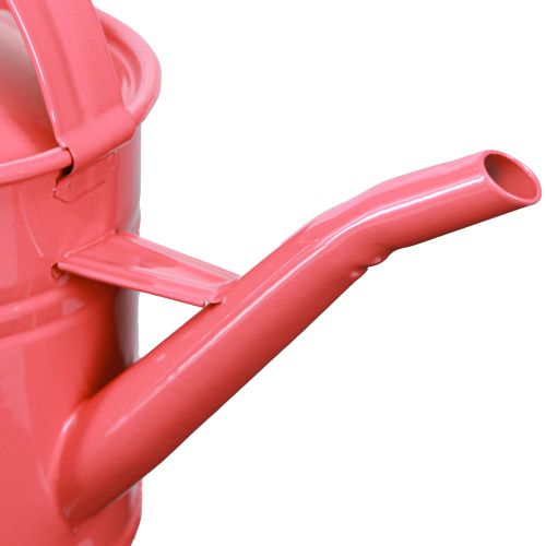 Product Metal decorative watering can, pink flower pot, 1.25l, indoor/outdoor, balcony