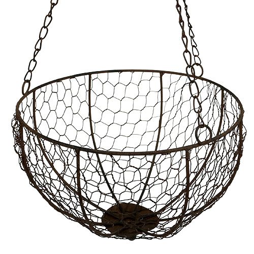 Floristik24 Metal basket set of 2 for hanging Ø17.5cm - Ø22.5cm