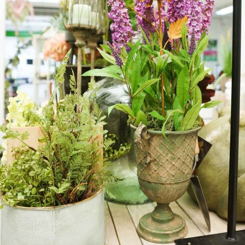 Floristik24 Metal goblet for planting, goblet with handles, planter Ø25cm H43cm